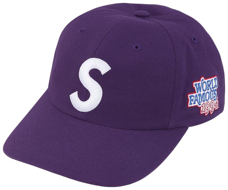 Supreme World Famous S Logo 6 Panel Purple