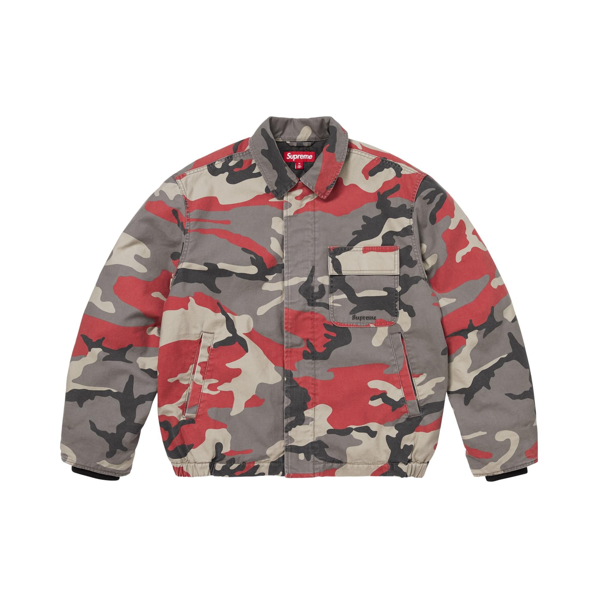 Buy Supreme Cordura Twill Utility Jacket 'Red Camo' - SS26J61 RED