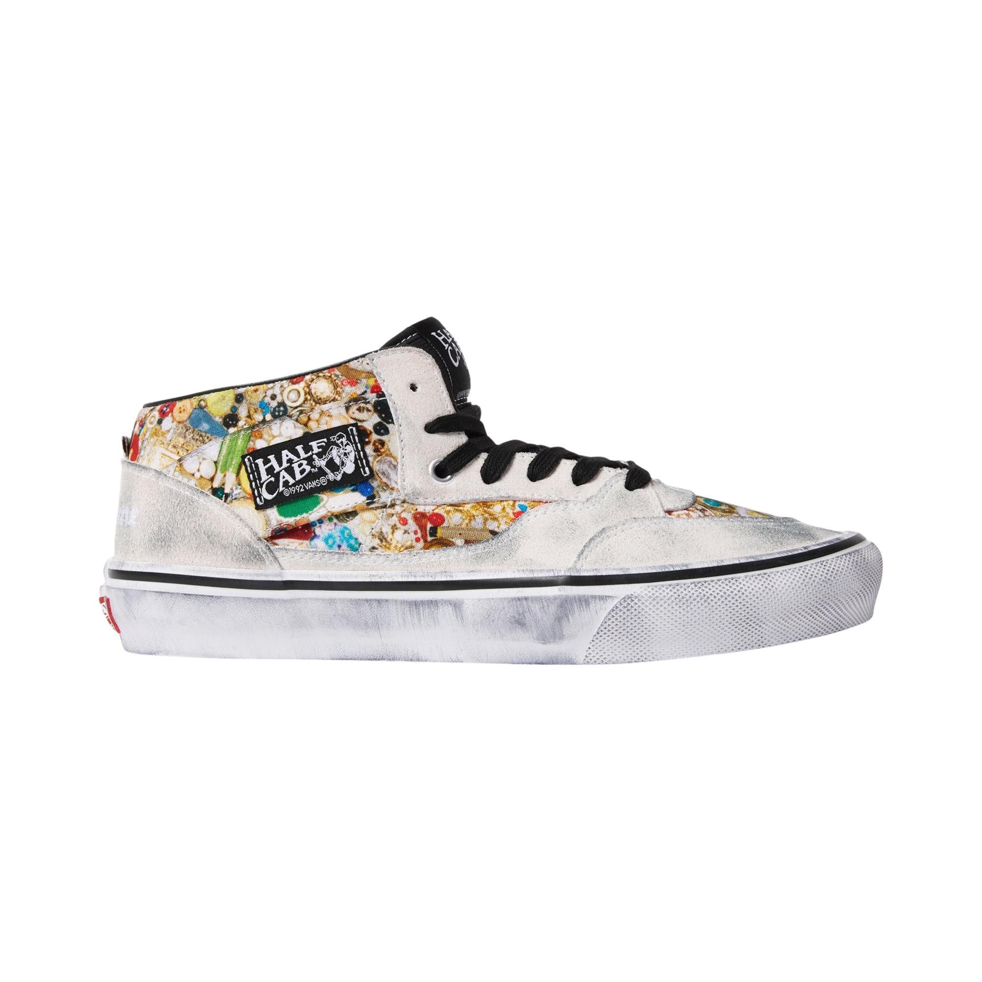 Buy Supreme x Mike Kelley x Vans Half Cab 'White' - VN00112HNTR | GOAT