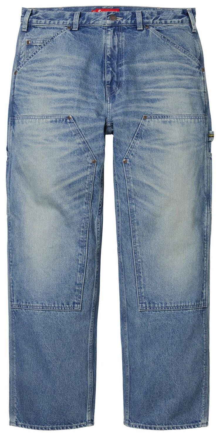 Supreme Worn Double Knee Painter Pant Denim