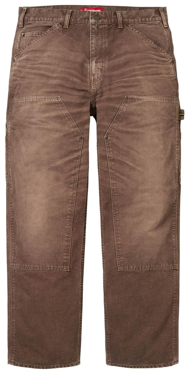 Supreme Worn Double Knee Painter Pant Brown