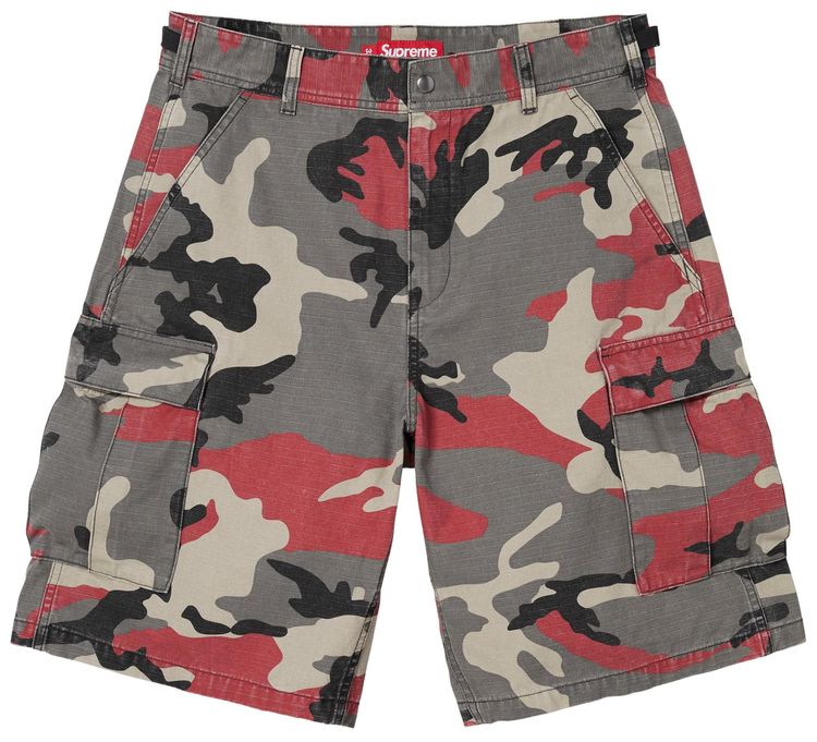 Supreme Cargo Short Red Camo