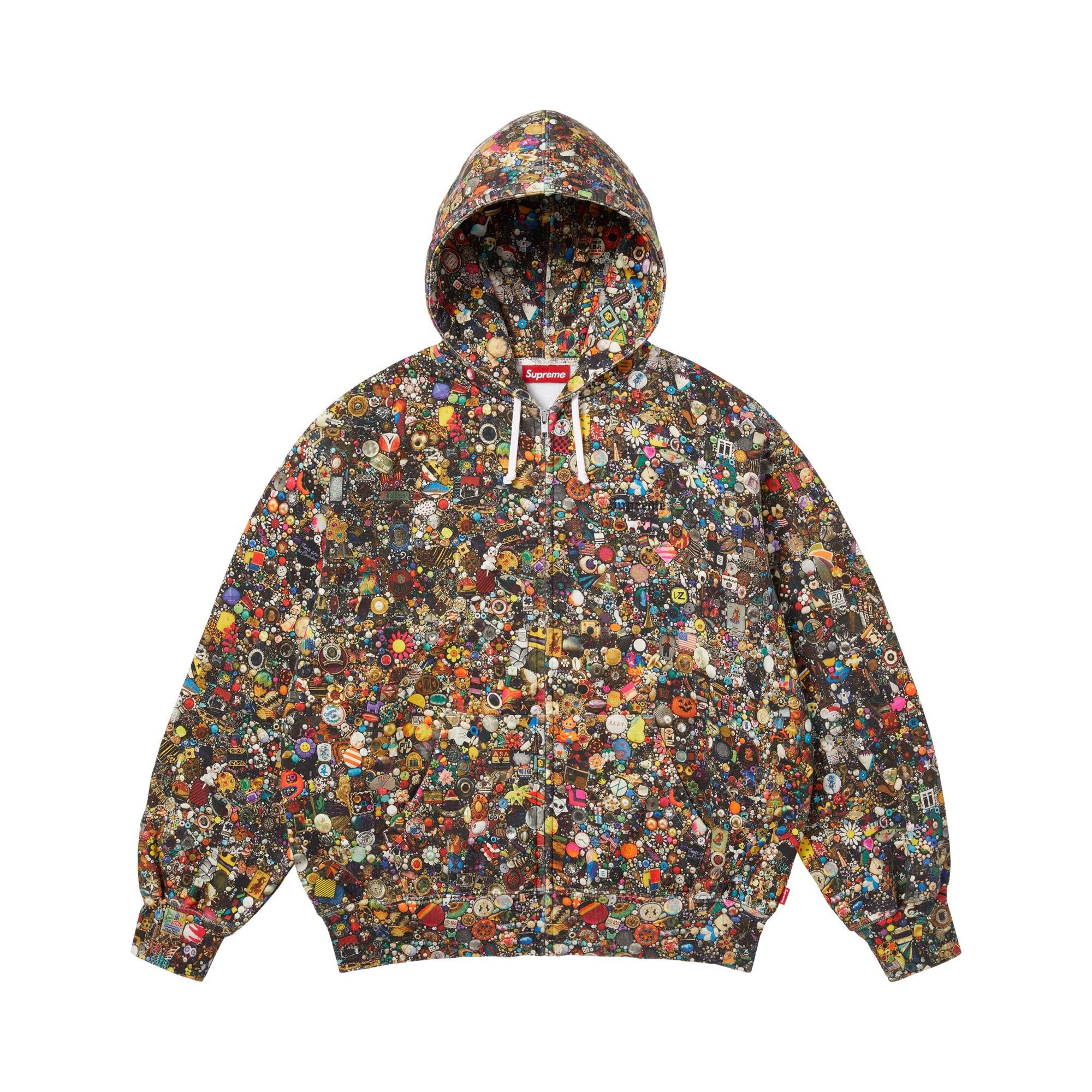 し*げ様 Supreme Mike Kelley Franklin Hooded Buy Supreme x Mike Kelley Zip Up Hooded Sweatshirt 'Multicolor
