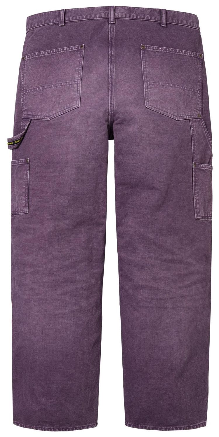 Supreme Worn Double Knee Painter Pant Purple