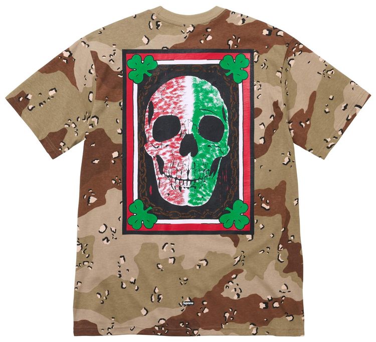 Supreme x Mike Kelley Banner Tee Chocolate Chip Camo