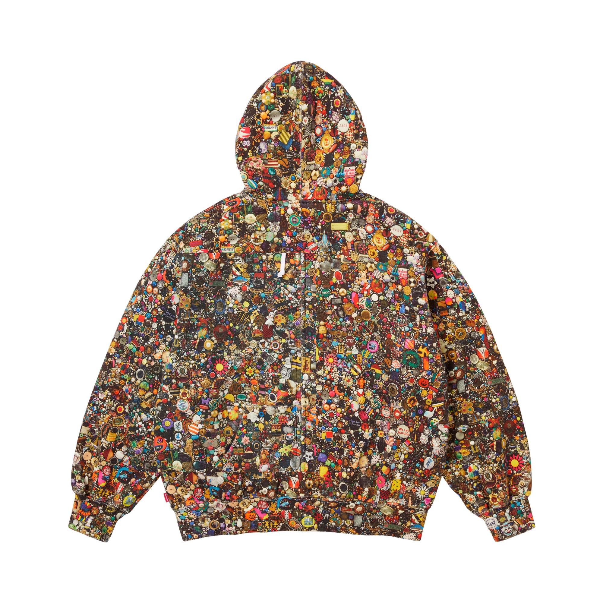 Buy Supreme x Mike Kelley Zip Up Hooded Sweatshirt 'Multicolor