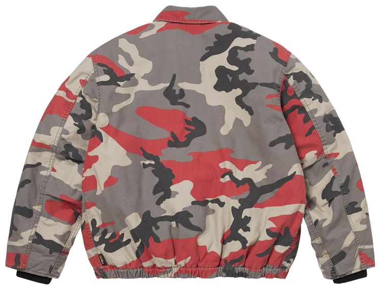 Supreme Cordura Twill Utility Jacket Red Camo