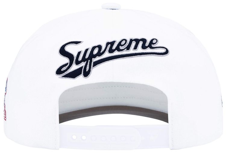 Supreme World Famous S Logo 6 Panel White