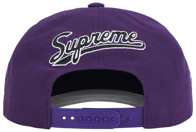 Supreme World Famous S Logo 6 Panel Purple
