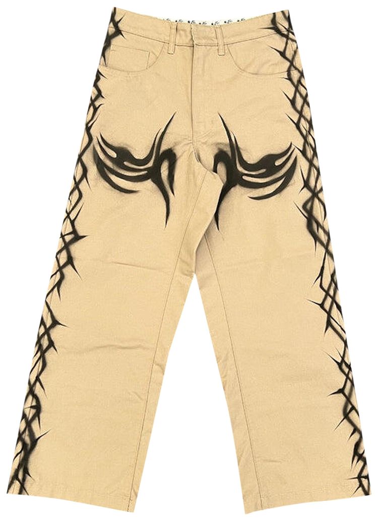Hellstar Tribal Airbrushed Pants Brown