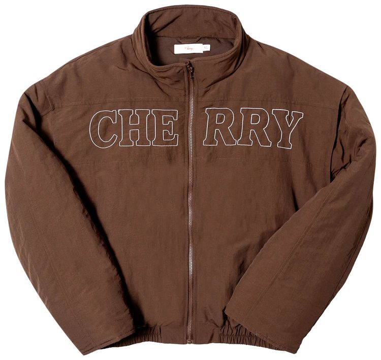 Cherry LA Pit Crew Puffer Chocolate Brown