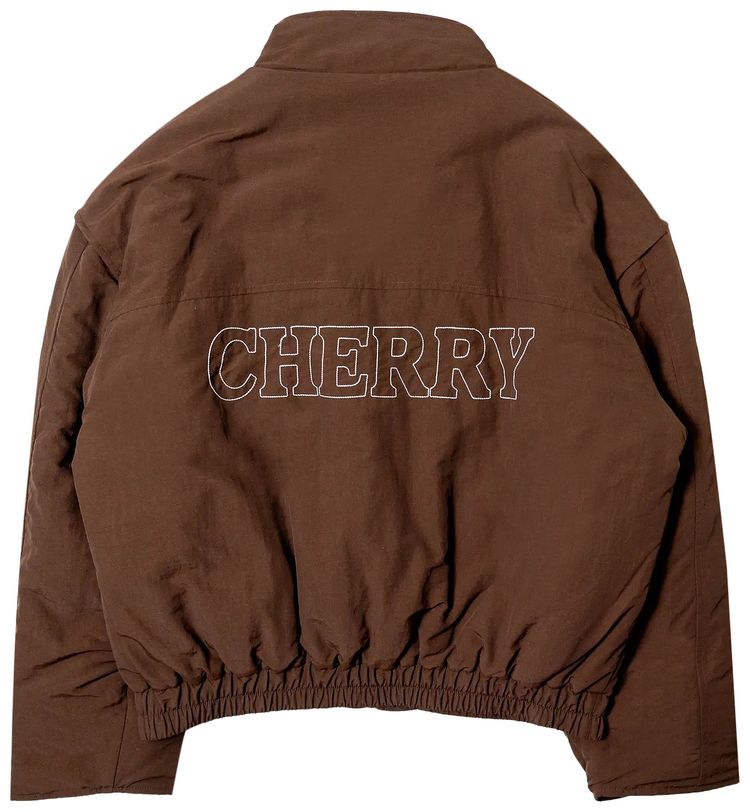 Cherry LA Pit Crew Puffer Chocolate Brown