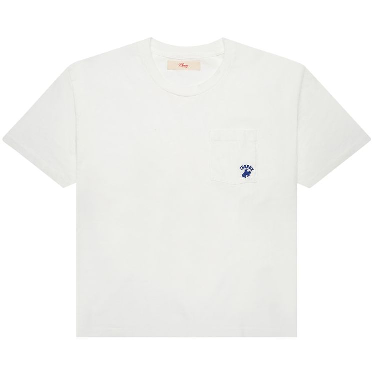 Cherry LA Western Athletic Class Pocket T Shirt Vintage White