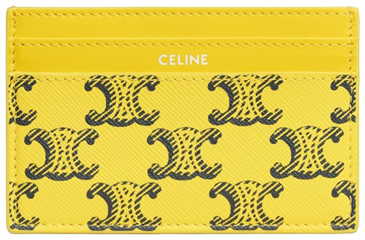 CELINE Medium Card Holder Ultra Yellow