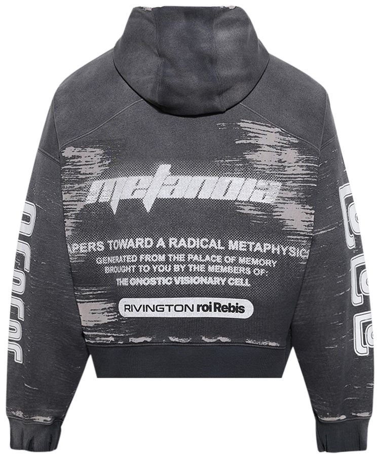 RIVINGTON roi Rebis Radical Alma CVA Zip Hoodie Vintage Black