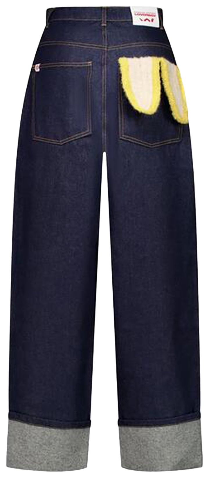 Charles Jeffrey Loverboy Loose Fit Jean With Knitted Pocket Blue