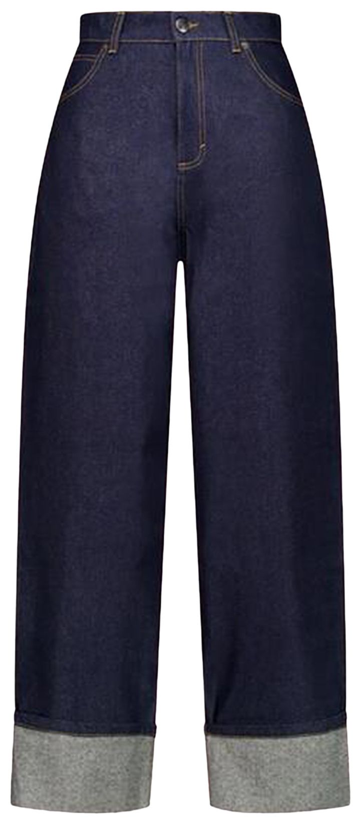 Charles Jeffrey Loverboy Loose Fit Jean With Knitted Pocket Blue