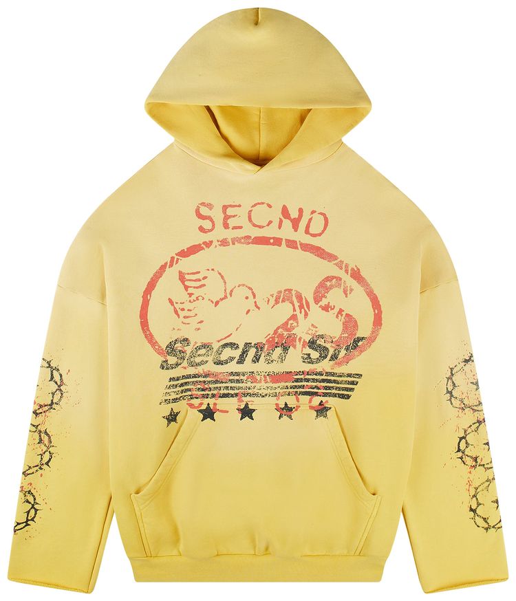 Secnd Slf Ornis Hoodie Yellow