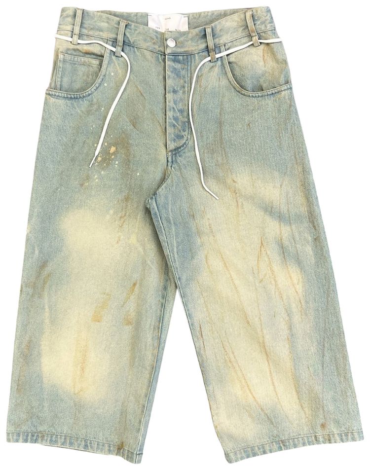 Song for the Mute Long Shorts Light Blue Dirt Fade Out
