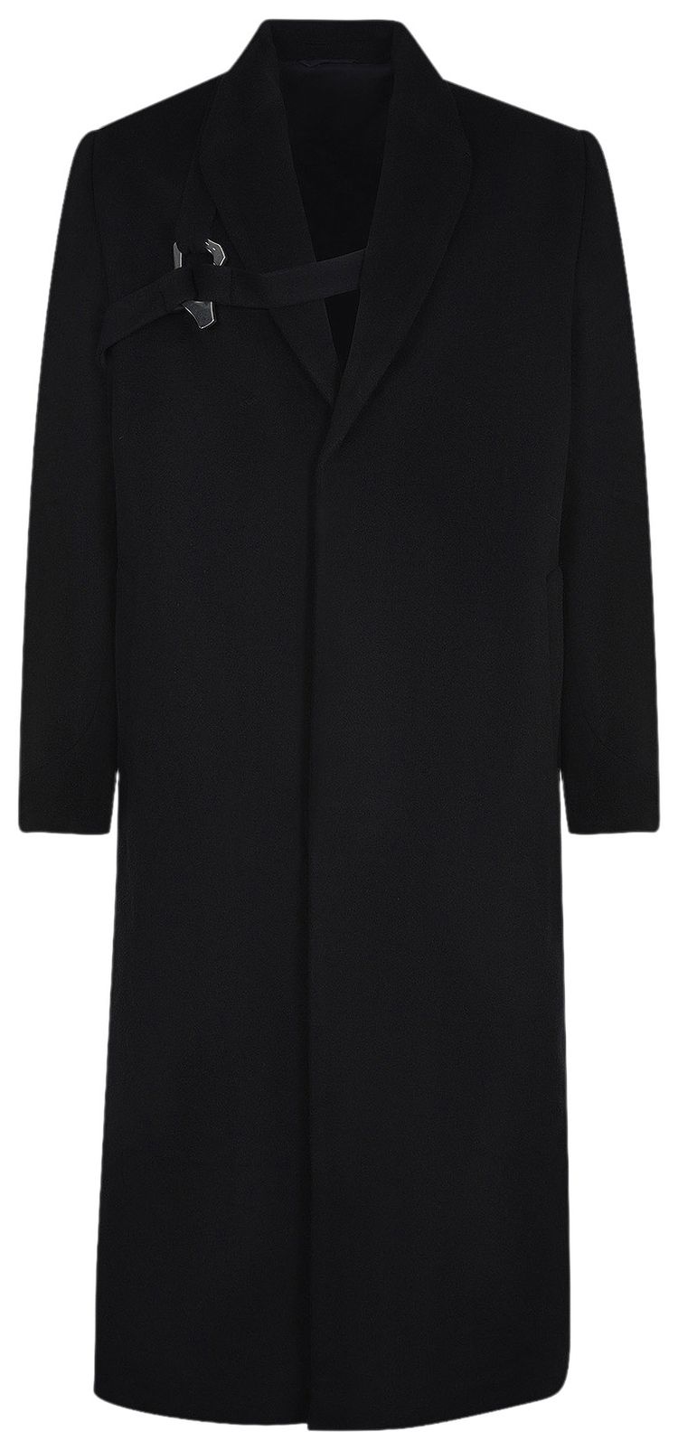 Heliot Emil Titan Wool Coat Black