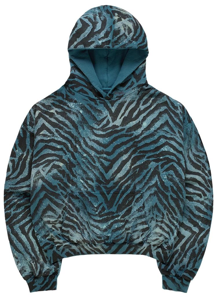 SKYLRK Coachella Zebra Hoodie Blue