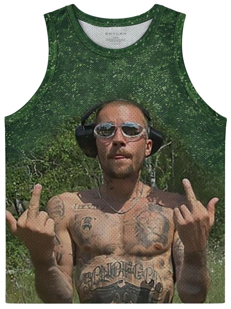 SKYLRK Coachella Fingers Up Jersey Green