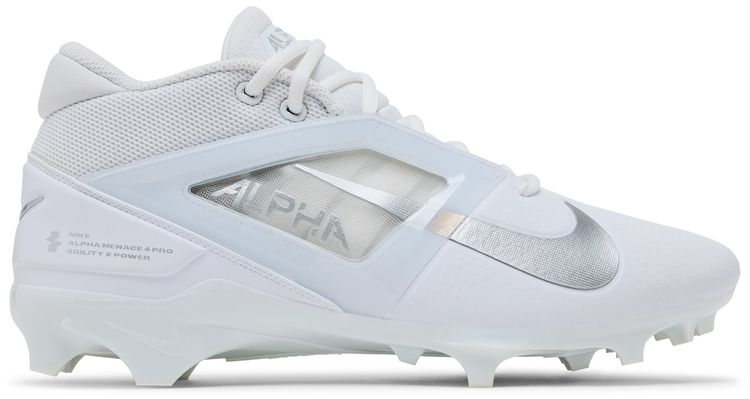 Nike Alpha Menace 4 Pro White Metallic Silver