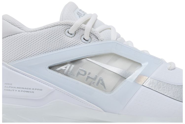 Nike Alpha Menace 4 Pro White Metallic Silver