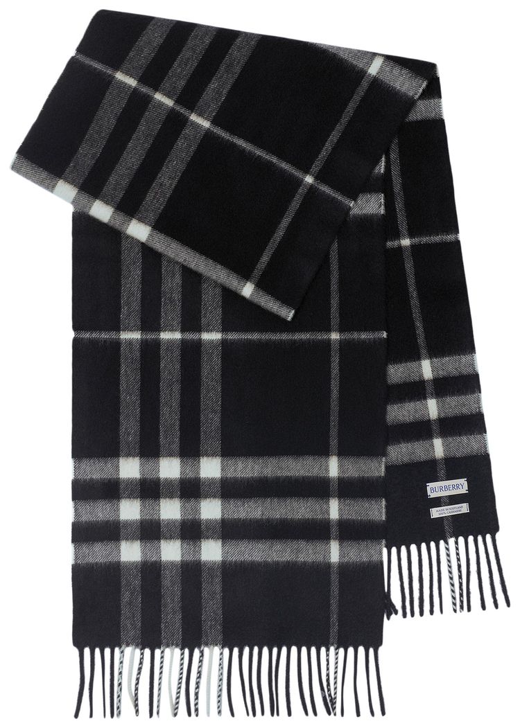 Burberry MU Giant Check Scarf BlackCalico