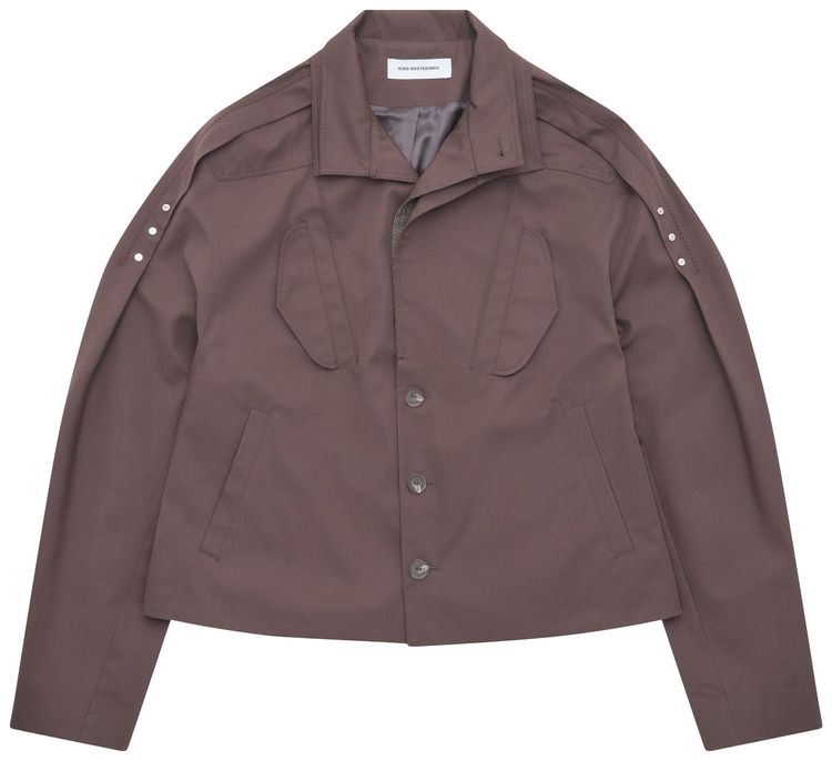 Kiko Kostadinov Light Cotton Twill Egrega Jacket Palm