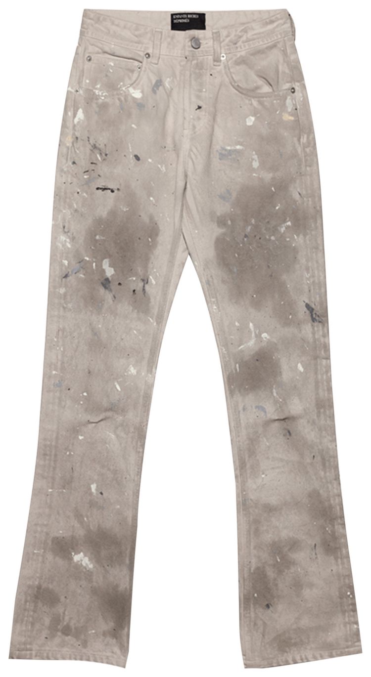 Enfants Riches Deprimes Flare Jeans Paint White