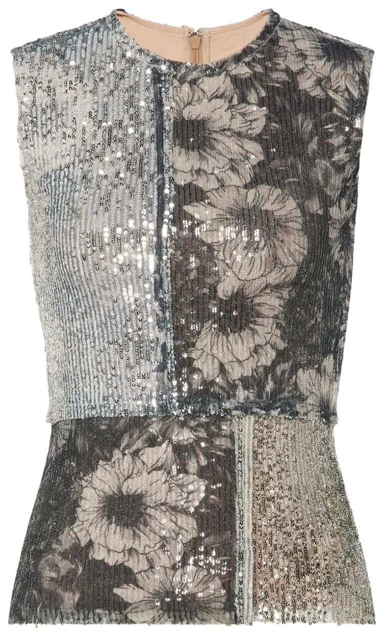 Maison Margiela Sequined Top Multicolor