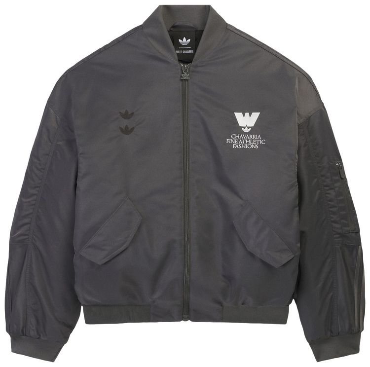 Adidas x Willy Chavarria Satin Bomber Grey