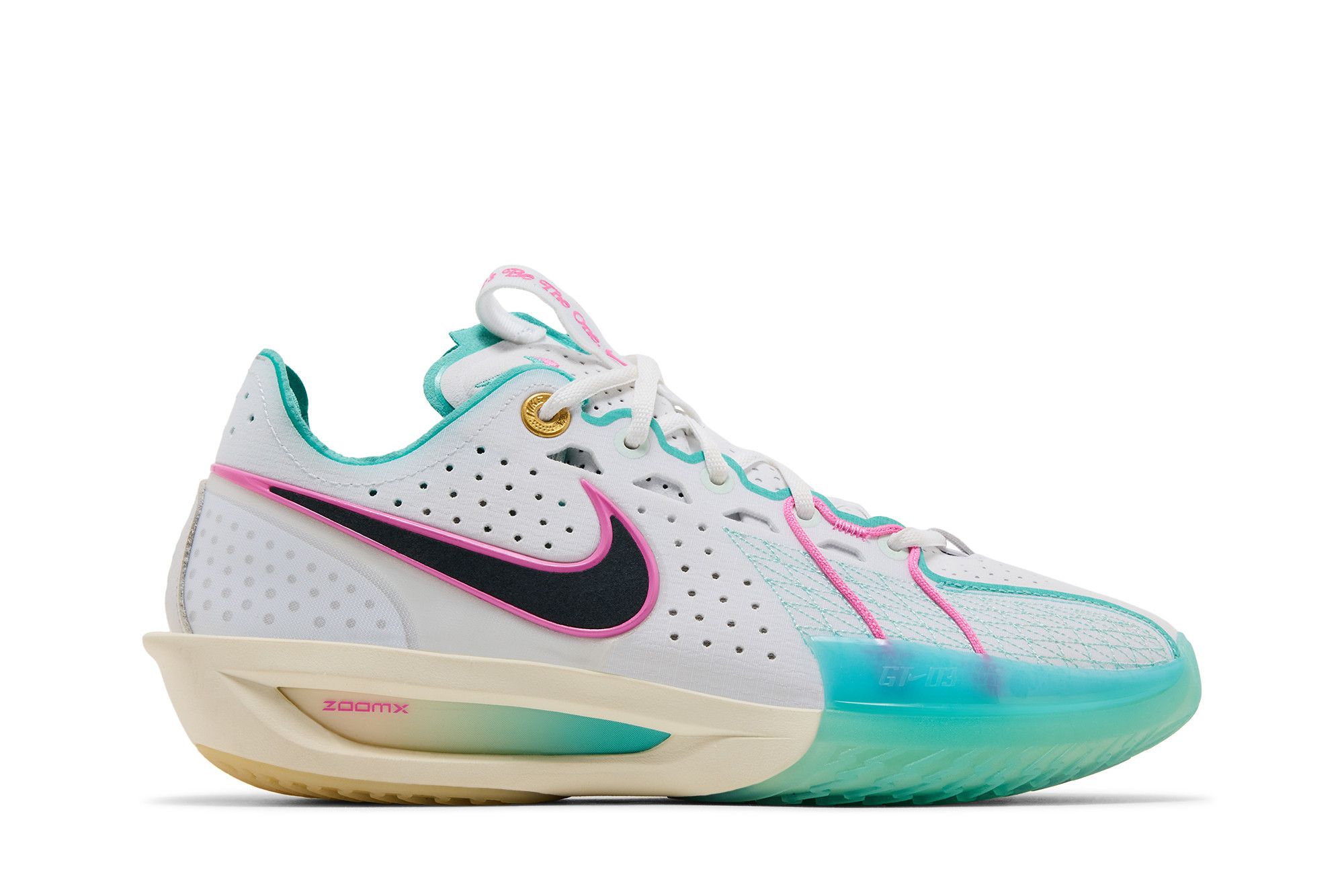 Buy Nike Air Zoom GT Cut 3 EP 'White Teal Playful Pink' - HM3699
