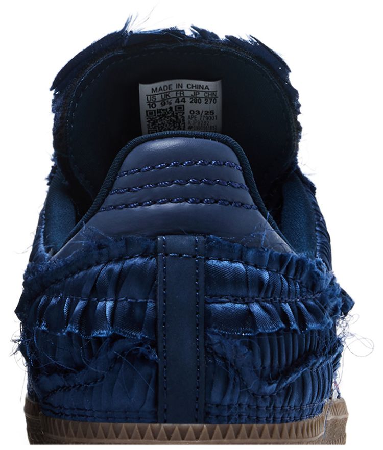 Caroline Hu x adidas Samba OG Satin Pack   Dark Blue