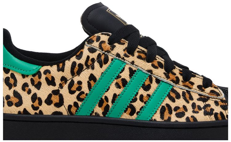 adidas Wmns Superstar Black Court Green Leopard
