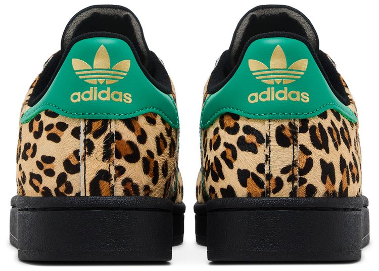 adidas Wmns Superstar Black Court Green Leopard