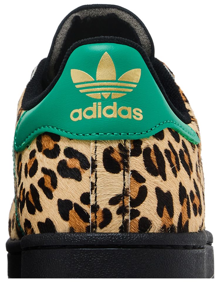 adidas Wmns Superstar Black Court Green Leopard