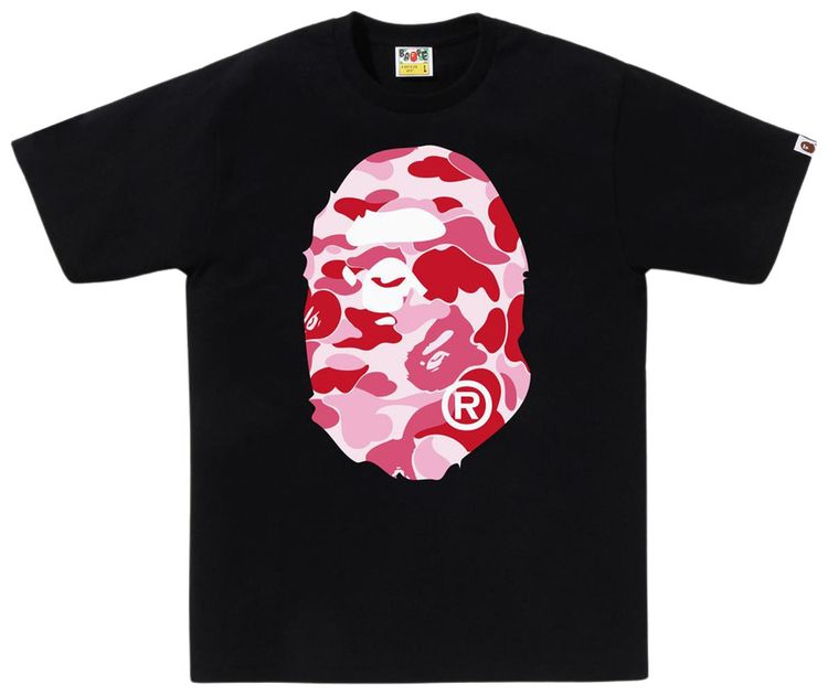 BAPE ABC Camo Big Ape Head Tee BlackPink