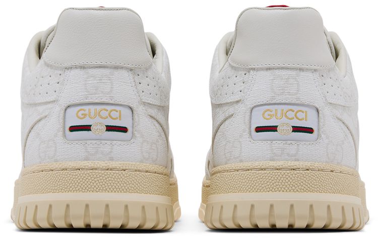 Gucci Re Web Sneaker GG Canvas   White Beige