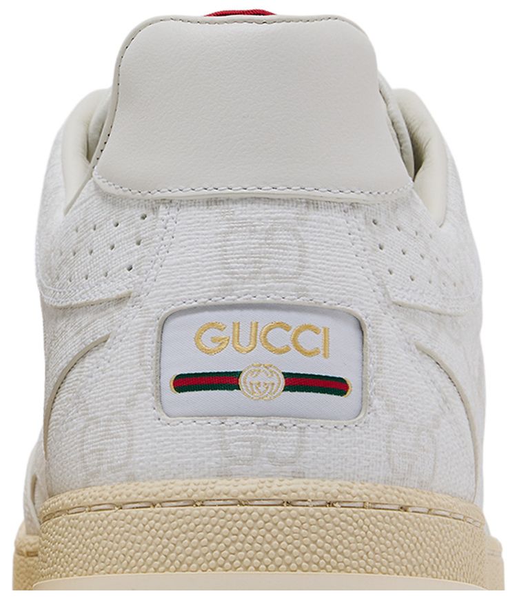 Gucci Re Web Sneaker GG Canvas   White Beige