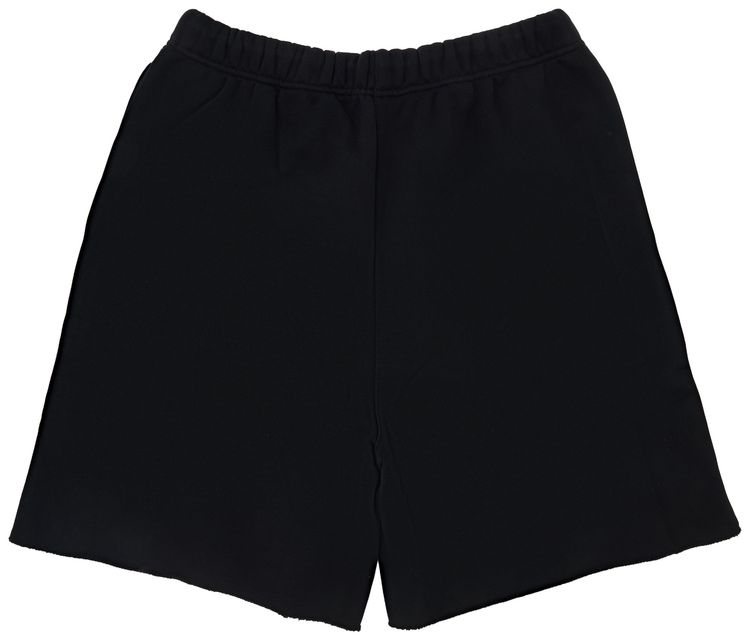 PURPLE BRAND HWT Fleece Raw Hem Short Black