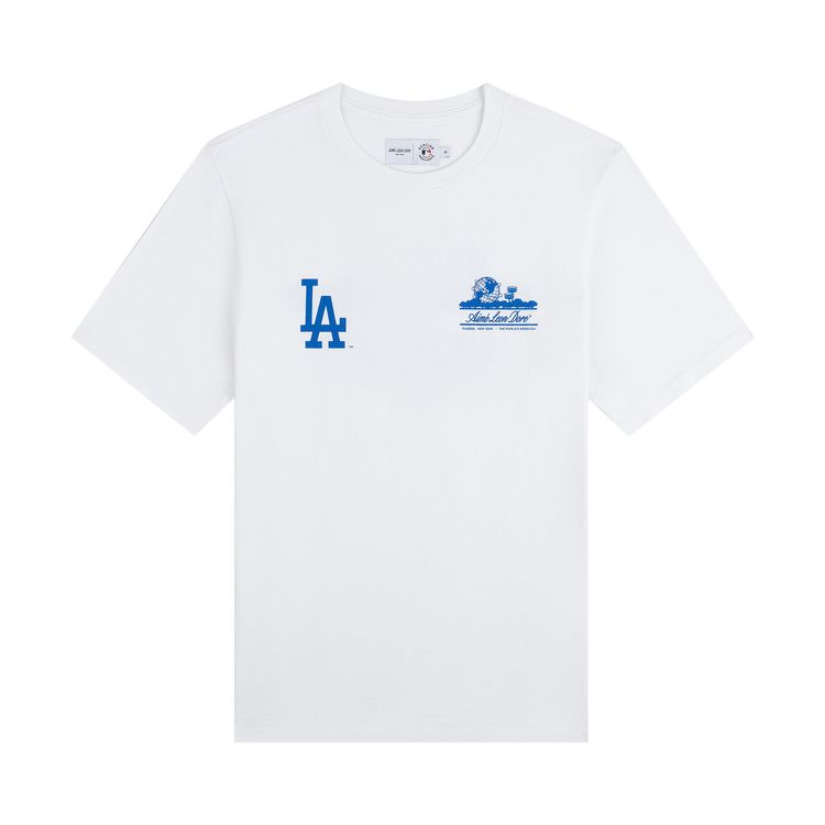 Aime Leon Dore x LA Dodgers Unisphere Tee Bright White