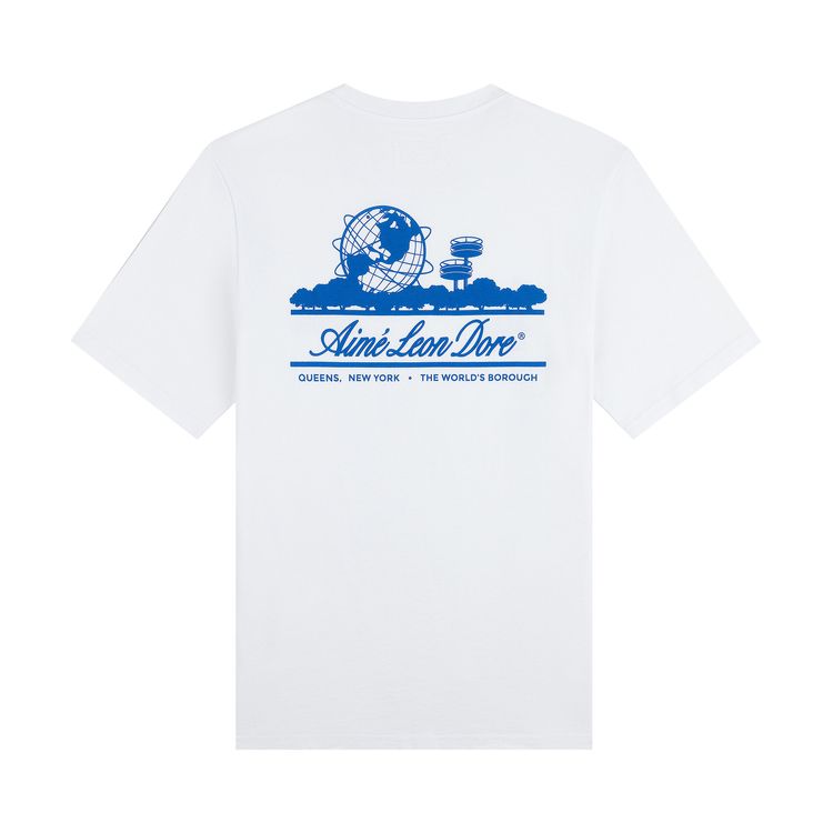 Aime Leon Dore x LA Dodgers Unisphere Tee Bright White