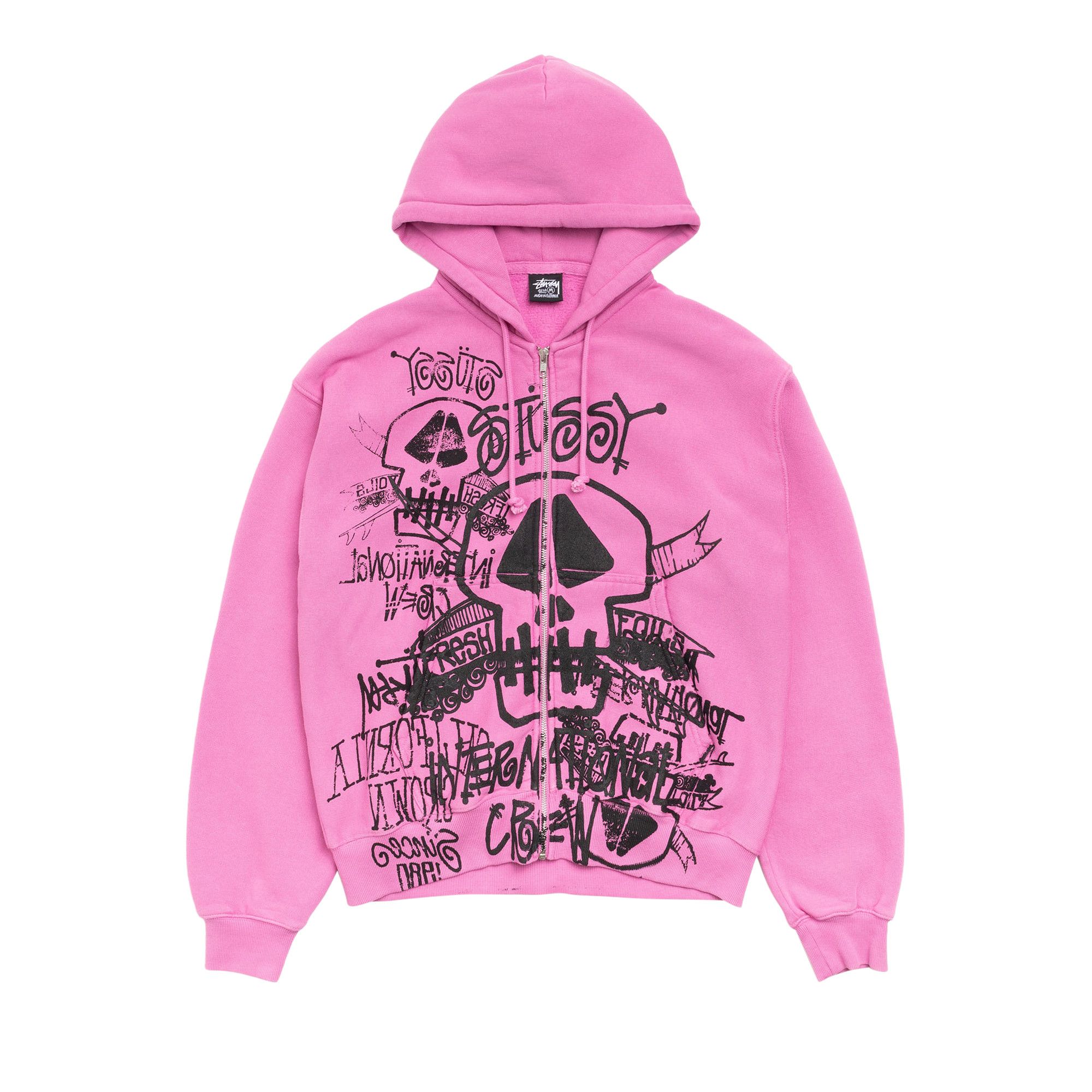 STÜSSY MIRROR ZIP HOOD Stüssy Mirror Zip Hood Black