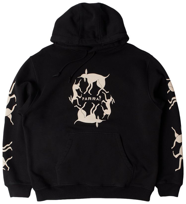Parra Non Grand Cafe Hooded Sweatshirt Black