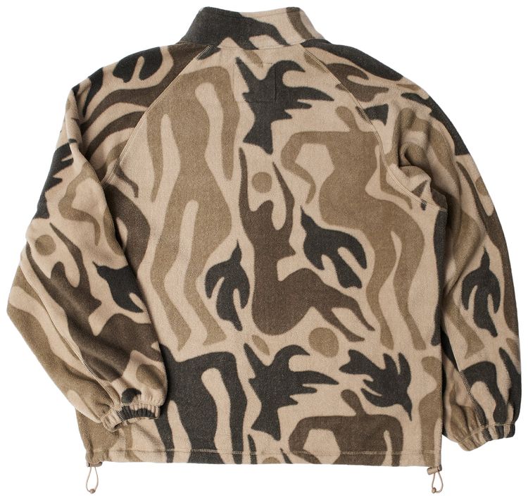 Parra Just Like Heaven Fleece Jacket Sand
