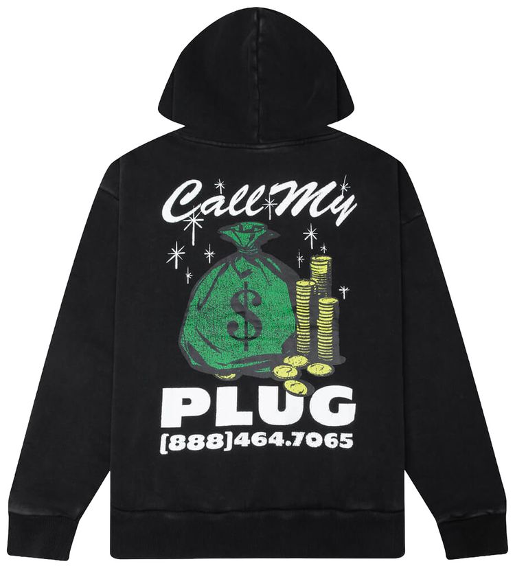 Buy Market Call My Plug Hoodie 'Black' - MKT26Q2 HD0663 BLAC | GOAT
