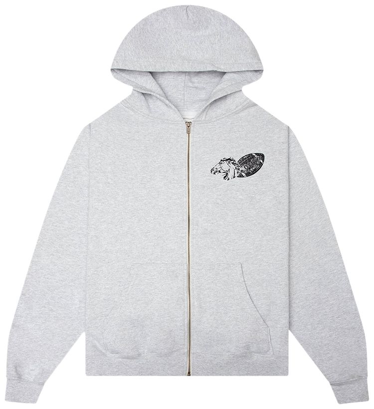 One Of These Days USA Zip Up Hoodie Heather Grey
