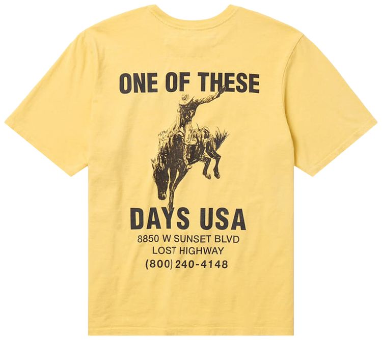 One Of These Days Break On Through T Shirt Summer Yellow
